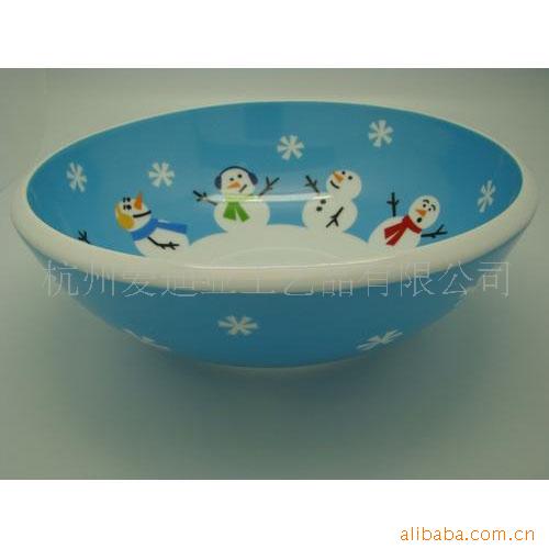 糖果碗/雪人贴花糖果碗