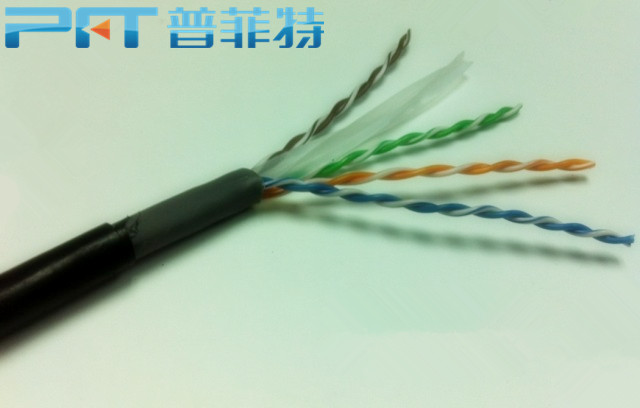 室外防水双层护套六类网络线监控安防线缆产品(图)