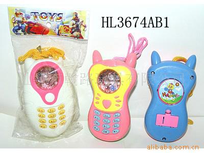 玩具玩具手机,音乐卡通手机,塑料,儿童玩具