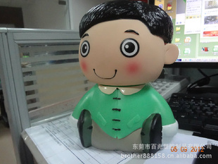 搪胶玩具公仔礼品公仔存钱罐OEM加工存钱罐卡通存钱罐定做