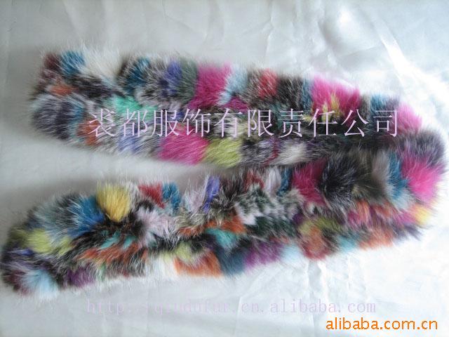 狐狸毛围巾披肩衣服等裘皮皮草兔毛水貂毛貉子