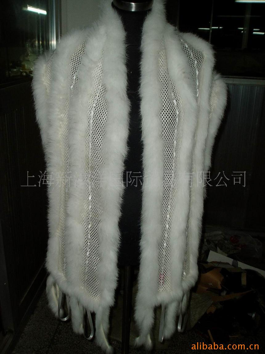 裘皮服饰裘皮围巾披肩裘皮帽条皮草服装毛领