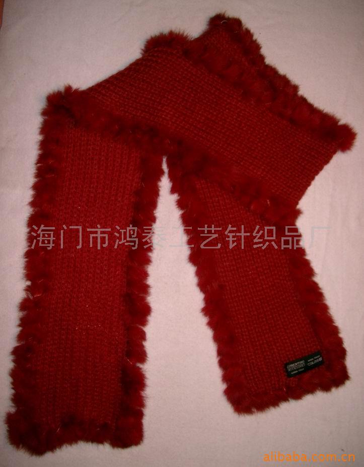 手工棒编织披巾围巾(图)