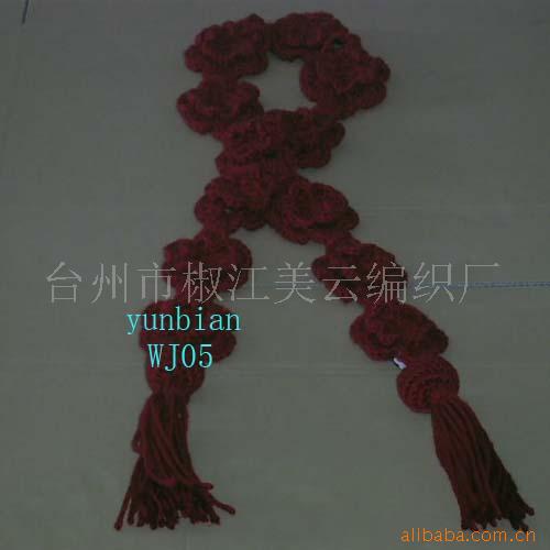 多款手钩围巾,毛线围巾WJ05
