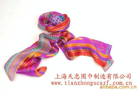 供应批发,动物图案丝巾,卡通图丝巾,丝巾