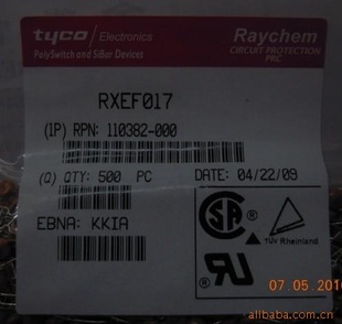 PTCԻָRXEF01760V0.17A