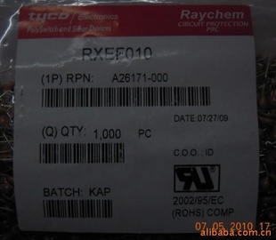 PTCԻָRXEF01060V0.1A