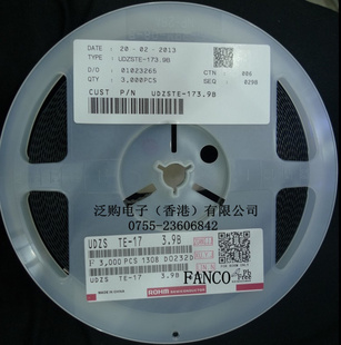UDZSTE-173.9B3.9V0.2W单向电压稳压二极管