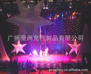 广州灯光气模悬挂星星1M漫洲气模MZ12A-1M防水布