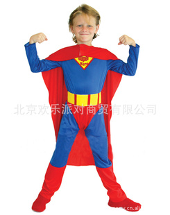 万圣节服装儿童化妆舞会服装服饰晚会派对活动表演超人装