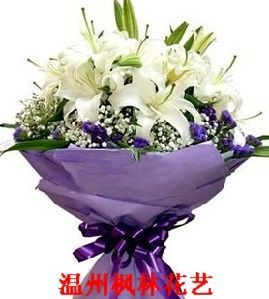 百合花束温州鲜花速递