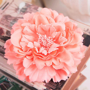 波西米亚发夹头饰仿真玫瑰花朵,牡胸花,花头胸花