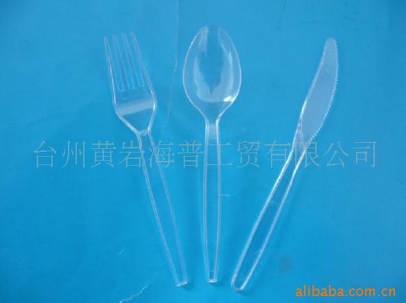 扁平塑料餐具叉勺