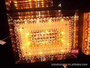 品凡客厅吸顶灯客厅水晶吸顶灯大厅吸顶灯长方形吸顶灯客