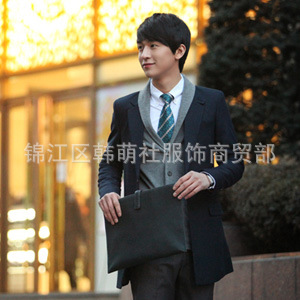 2012韩国代购Scou长款休闲西装