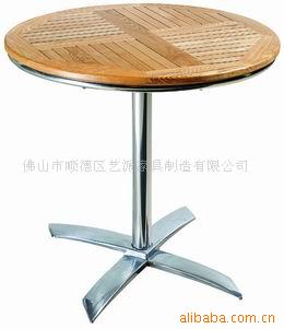 木桌子,花园家具,咖啡桌椅
