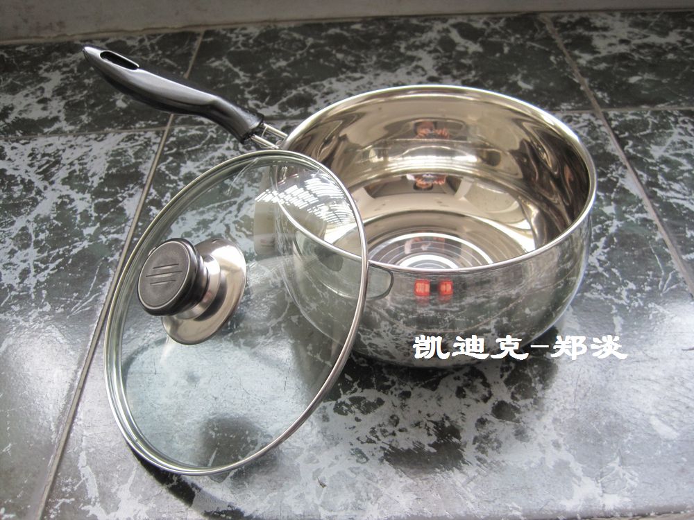 无磁不锈钢奶锅汤锅