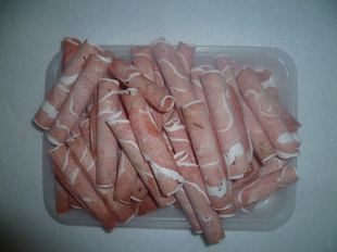 现切羊肉卷