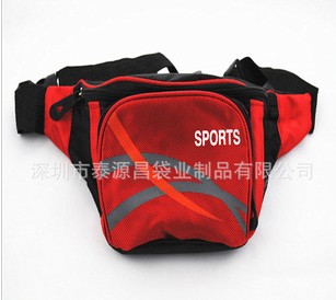 深圳厂家生产牛津布男式运动腰包结实耐用品良