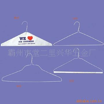 16"18"一次性金属衣架,干洗店喷塑衣架