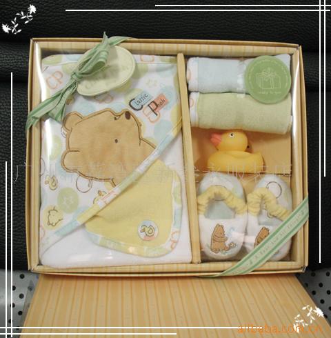 外贸婴儿服装-婴儿用品六件装礼盒