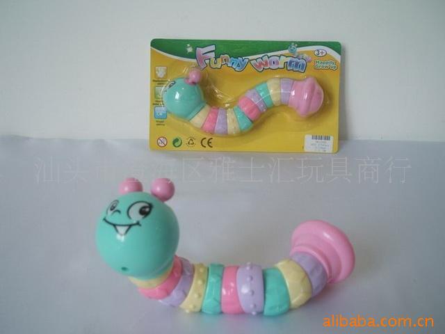 小虫摇铃婴儿玩具奶粉赠品扭扭虫摇铃(图)
