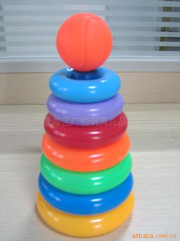益智篮球彩虹塔,婴幼儿玩具批发