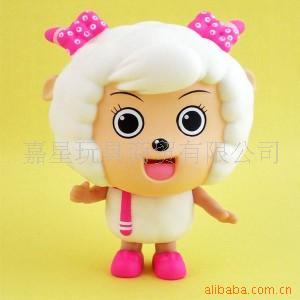 正版美羊羊-胶袋装塑胶玩具