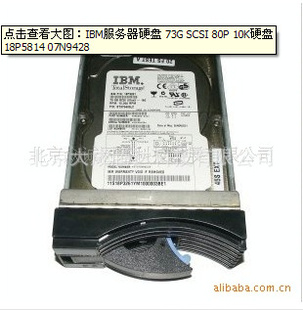 IBM服务器硬盘73GSCSI80P10K硬盘18P581407N9428