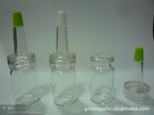 玻瓶系列-硅胶喇叭头硅胶大白盖安瓶原液精华素玻璃瓶
