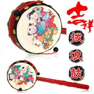 拔浪鼓拨浪鼓波浪鼓吉祥鼓 婴儿玩具