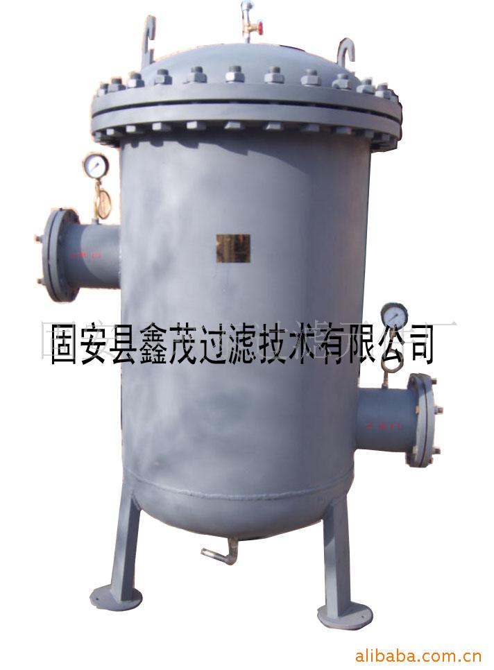 污水过滤器内部结构剖面示意图