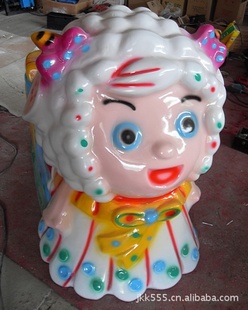 凯凯玻璃钢画屏公主洋摇摆机,摇摇马