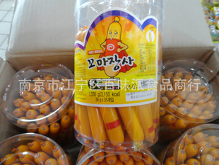 韩国进口海派小力士鱼肠鳕鱼肠20g*5038*35一箱6桶
