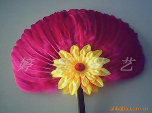 厂家直销竹柄太阳花多羽毛扇,做工精良,价格适中及各种工艺品