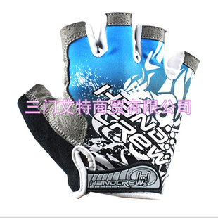 骑行装备HANDCREW自行车半指手套批发