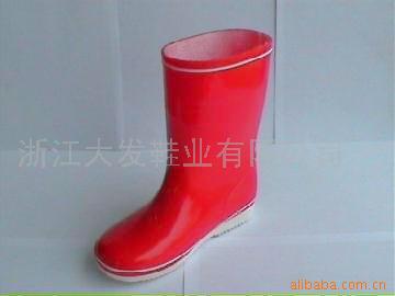 男女式PVC儿童雨鞋,儿童雨靴,棉雨鞋