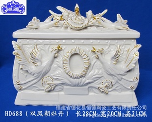 恒德陶瓷厂家骨灰盒殡葬用品HD688二十年制作经验