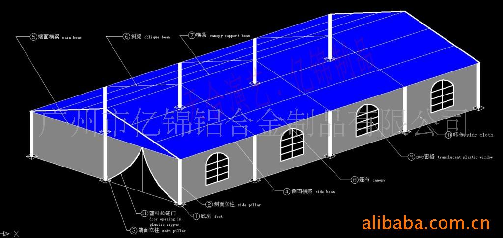 铝合金蓬房,展览蓬房,仓储蓬房,活动帐蓬