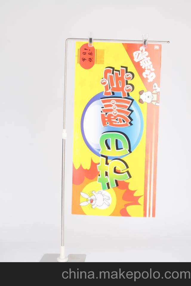厂家供应L型POP海报架,双面展示架