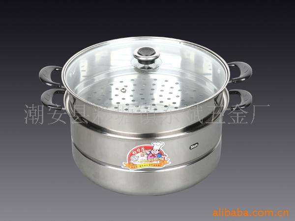 批发不锈钢厨房用品,两层蒸锅,不锈钢制品,炊具