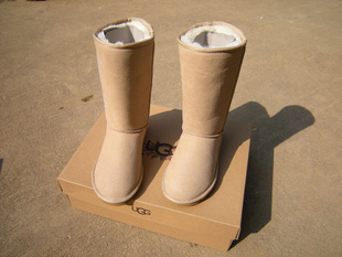 厂家UGG5815真雪地靴内里加厚太阳花底雪地靴批发代发货