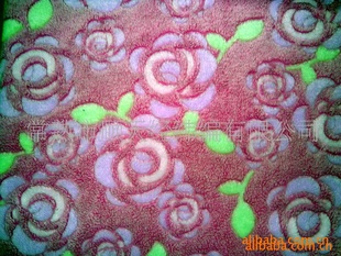 雕印印花立体3D珊瑚绒