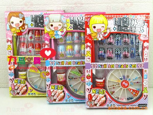 韩国文具批发1000指甲饰品