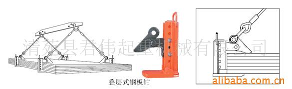 层叠钢板起重钳