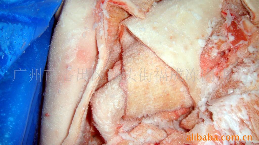 进口冷冻食用猪皮(杂皮,背皮,腹皮,腿皮)