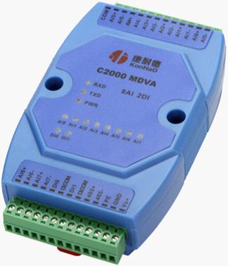 C2000MDVA,8路模拟量转串口,电流转数字