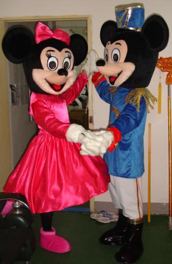婚礼版米老鼠行走人偶服装 婚庆用品 舞台表演服装