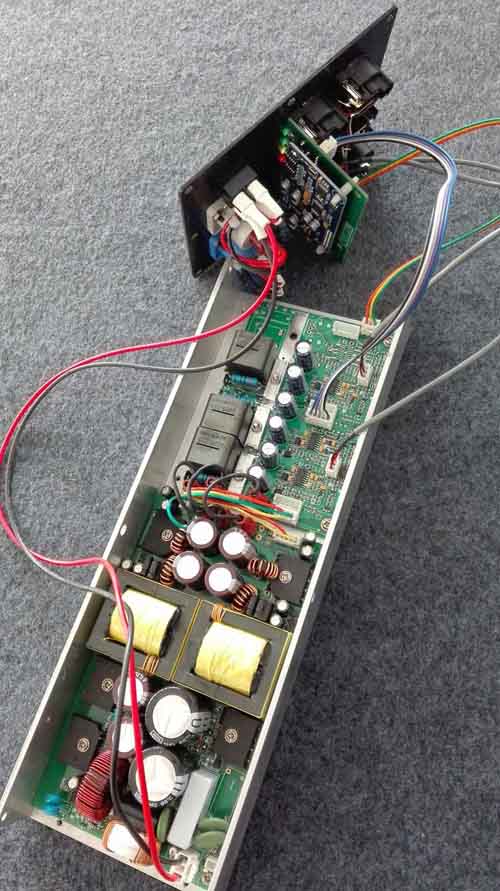 线阵音箱DSP有源功放模块8欧4x400W可全频可低音频点任设开关电源