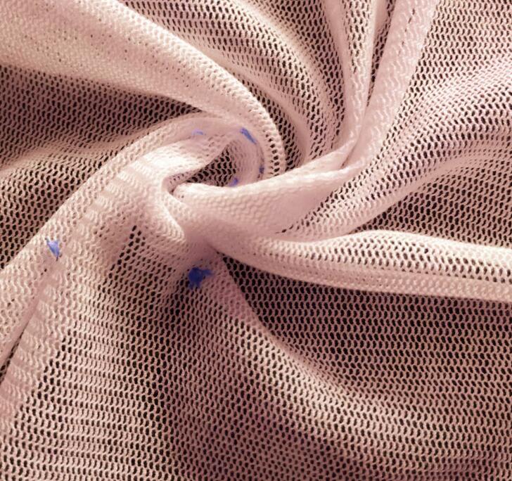 新款纯棉网布 针织全棉六角网布料